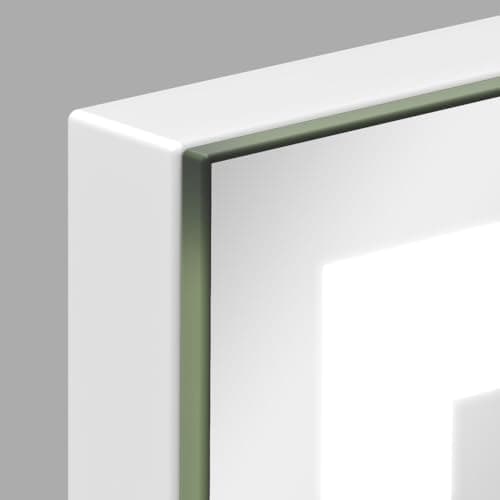 FENNIO 23" x 18" Vanity Mirror with Lights，LED Makeup Mirror，Hollywood Mirror with 3 Color Modes & Adjustable Brightness，Vanity Mirror Square White 8