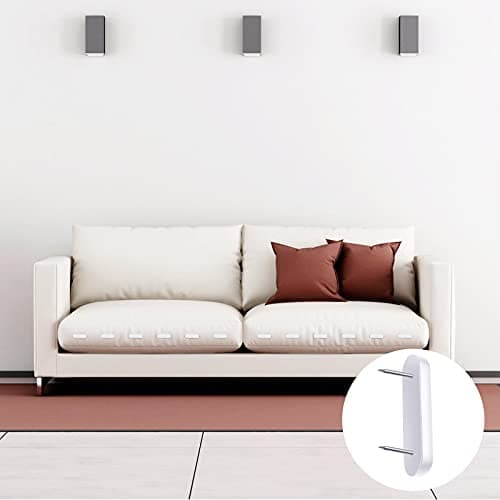 Jetec Plastic Head Double Pins Bed Skirt Holding Pins White Furniture Chair Leg Brooch Glide Nails Holding Brooch for Slipcovers and Bedskirts(15 Pieces) 6