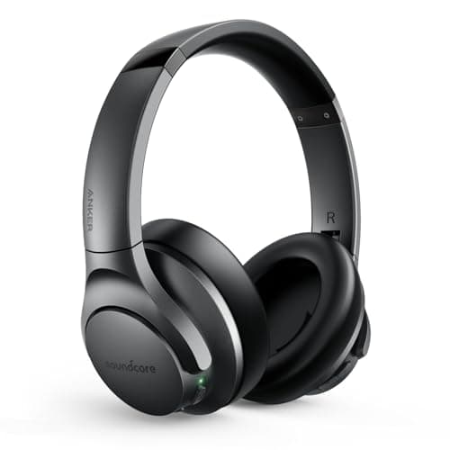 Soundcore Anker Life Q20 Hybrid Active Noise Cancelling Headphones, Wireless Over Ear Bluetooth Headphones, 70H Playtime, Hi-Res Audio, Deep Bass, Memory Foam Ear Cups, Travel, Office 7