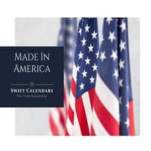 24" x 36" SwiftGlimpse 2026 Wall Calendar Erasable Large Wet & Dry Erase Laminated 12 Month Annual Yearly Wall Planner, Reversible, Horizontal/Vertical, Navy 7