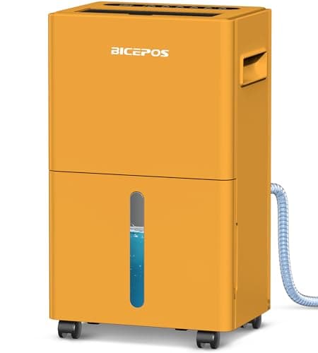 1,500 Sq.Ft Dehumidifiers for Home, 21 Pints Dehumidifier for Basement with Drain Hose, 3 Modes, 24H Timer, Child Lock, Manual or Continuous Drainage, Portable with Wheels, for Bedroom & Bathroom