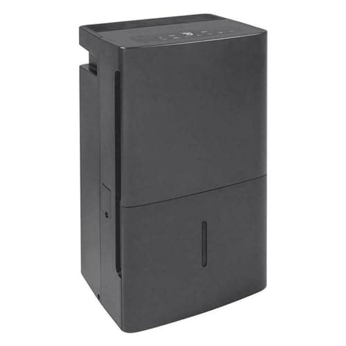 GE 50 Pint Portable Large Room Dehumidifier with Humidistat & Built-in Pump for Bathroom, Bedroom, Basement, and Home Wet Spaces, Gray (Renewed)