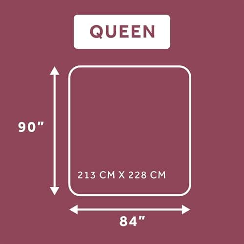 Sunbeam Electric Royal Luxe Microplush Heated Blanket 12 Heat Settings, 12-Hour Selectable Auto Shut-Off, Fast Heating, Warm and Cozy, Sandstone Color, Queen, 90" x 84" 6