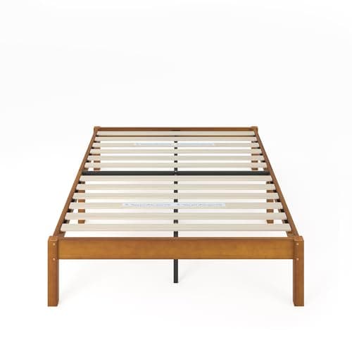 Zinus Ellie 14 Inch Full Bamboo Platform Bed Frame, Wood Slat Support, No Box Spring Needed, Easy Assembly, Brown 14
