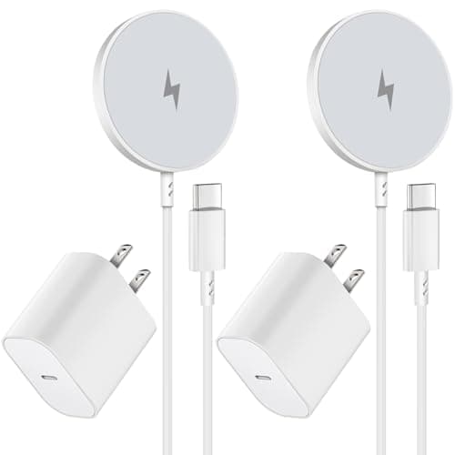 Magnetic Wireless Charger for iPhone 16 15 Wireless Charging,Fast Mag-Safe Charger 2Pack 6FT with Apple USB C Charging Block for iPhone 16 Pro Max/16Pro/15 Pro/16/15/14/13/12/Plus/AirPods 3/2/Pro 2