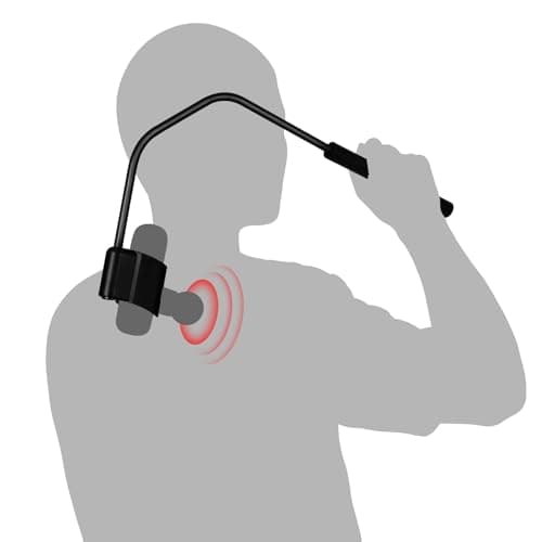 HEYCHY Massage Gun Holder for Back, Compatible with Most Super Mini Massage Guns, for Hard to Reach Areas (Works with Cute X1-Green-LW)