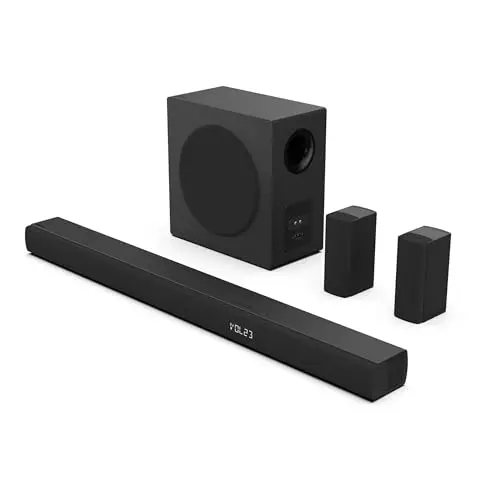 Hisense HS5100 5.1Ch Sound Bar with Wireless Subwoofer, 540W, Dolby Digital Plus, Bluetooth 5.3, EzPlay, Roku TV Ready, DTS: X, HDMI/AUX/ARC/Optical/USB (HS5100, 2024 Model) 16