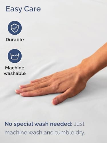 Extra Deep King Fitted Sheet - Hotel Luxury Single Fitted Sheet Only - Easily Fits 18 inch to 24 inch Mattress - Ultra Soft, Wrinkle Free w/Extra Deep Pockets - Easy-Care, Breathable & Comfy - White 5