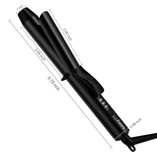 FARERY Travel Curling Iron, 1 Inch Mini Curling Iron Travel Size with 3 Adjustable Temp, 100-240V Dual Voltage, Auto-Off, Ceramic Mini Hair Curler with Keratin&Argan Oil Infuse, Includes Storage Bag 7