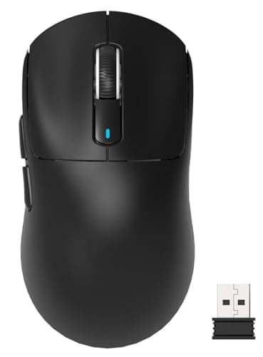 ATTACK SHARK X3 Lightweight Wireless Gaming Mouse with Tri-Mode 2.4G/USB-C Wired/Bluetooth,Up to 26K DPI, PAW3395 Optical Sensor,Kailh GM8.0 Switch,5 programmable Buttons for PC/Win/Mac(Black)