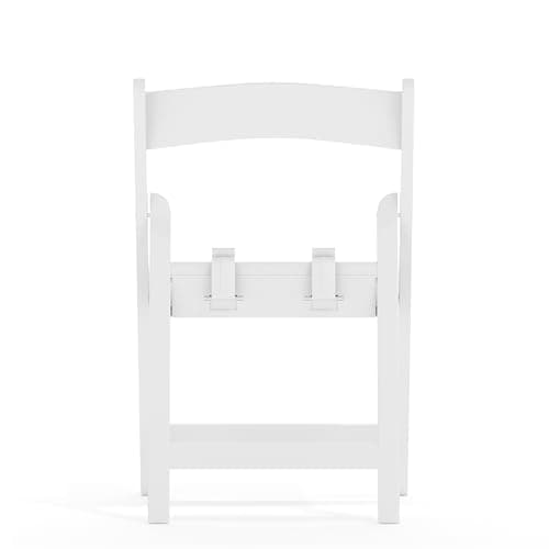 Flash Furniture HERCULES Kids White Resin Folding Chair with White Vinyl Padded Seat 11