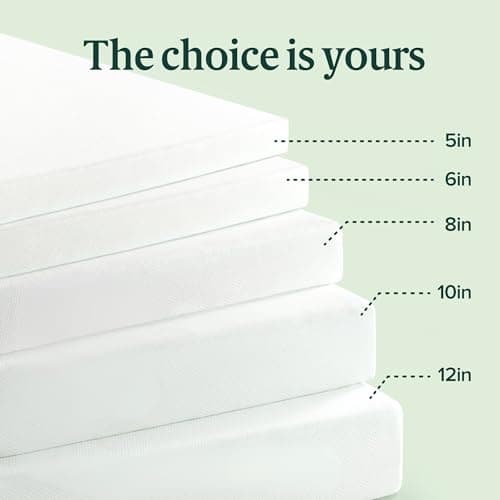 Zinus 6 Inch Queen Green Tea Memory Foam Mattress [New Version], Fiberglass Free, Medium Firm Feel, Zoned Pressure Relief, Certified Safe Foams & Fabric, Mattress in A Box 8