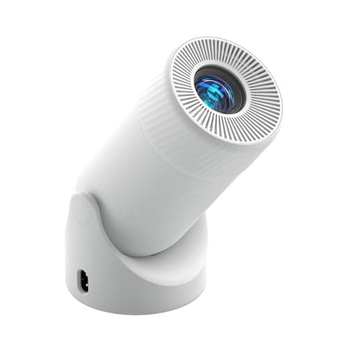 Mini Projector with WiFi & Bluetooth,1080P Supported 300Lumen Portable Projector for iPhone/Android/TV Stick, Mini Projector with Hdmi Remote and Speaker for Bedroom Wall