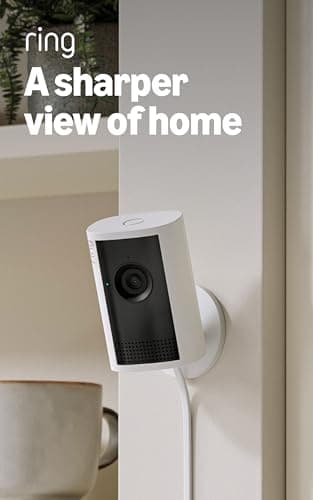 Ring Indoor Cam Plus (newest model), Home or business security, Retinal 2K for crisp, true-to-life video quality, 4x Enhanced Zoom, Low-Light Sight, White 7