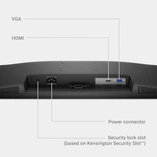Dell 24 Monitor - SE2425HM - 23.8-inch Full HD (1920x1080) 16:9 100Hz Display, IPS Panel, 16.70 Million Colors, Anti-Glare, 1 HDMI / 1 VGA Port, TÜV Rheinland 3-Star*, Comfortview Plus - Black 9