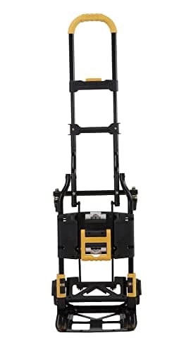 COSCO 12225YGB1E 2-in-1 Folding Hand Truck, 300 lb. Capacity, Multi-Position with Extendable Handle, Black/Yellow 8