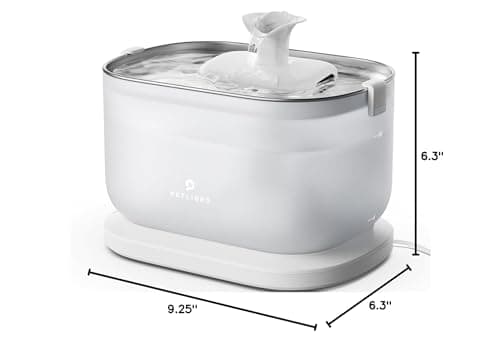 PETLIBRO Cat Water Fountain with Wireless Pump, 2.5L/84oz Pet Water Fountain for Cats Indoor Stainless Steel, Cat Water Dispenser with Two Flow Modes, Pat Fountain for Drinking Easy Clean, BPA-Free 8