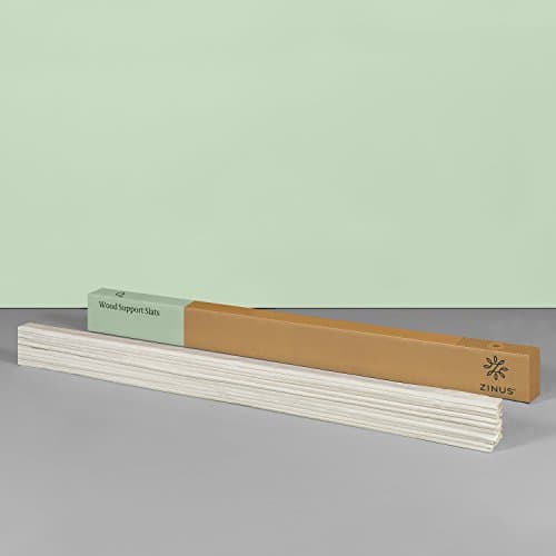 Zinus Compack Vertical Wood Slats, Fabric Covered Bunkie Board, Box Spring Replacement, No Assembly Required, Natural, Queen 6