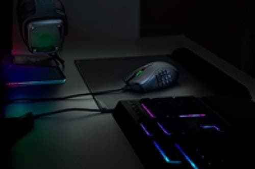 Razer Naga Trinity Gaming Mouse: 16,000 DPI Optical Sensor - Chroma RGB Lighting - Interchangeable Side Plate w/ 2, 7, 12 Button Configurations - Mechanical Switches 8
