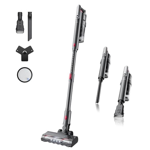 RONEAIR Cordless Vacuum Cleaner Ultra-Lightweight, Pet Vacuum Cleaners for Home with Powerful Suction, Stick Vacuum Cordless Rechargeable, Household Vacuum for Hardwood Floor, Carpet, Pet Hair, Car