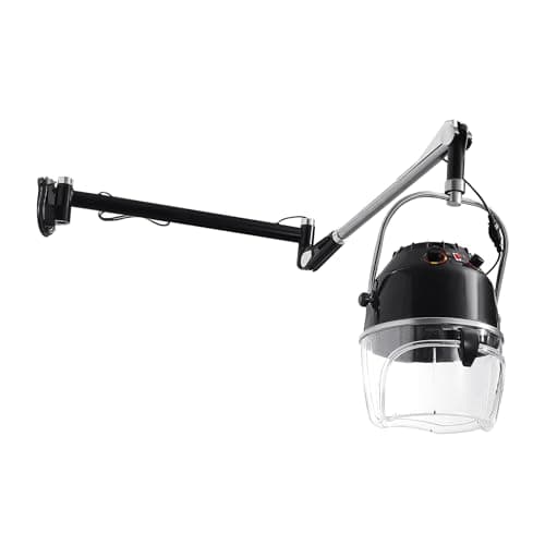 TRY-YEAN Wall Mounted Hair Dryer with Swivel Arm, Multifunctional Hair Processor Machine for Hair Care, Hair Dyeing, Oil Baking, Cold perm Heating, Drying and Styling
