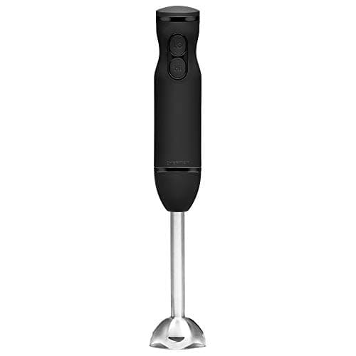 Chefman Immersion Stick Hand Blender Powerful Electric Ice Crushing 2-Speed Control Handheld Food Mixer, Purees, Smoothies, Shakes, Sauces and Soups, Black 9