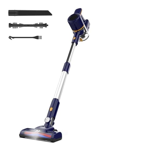 Powaert N7S Lightweight Stick Vacuum with Powerful Suction, 6-Cell 2200mAh Vacuum Cleaners for Pet Hair, Carpet, Floor