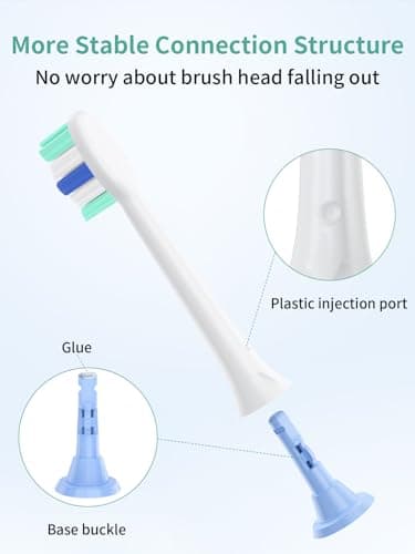 OLINS KAKO Replacement Brush Heads for Philips Sonicare Toothbrush Handles Toothbrush Heads for Sonicare (Pack of 8) 7