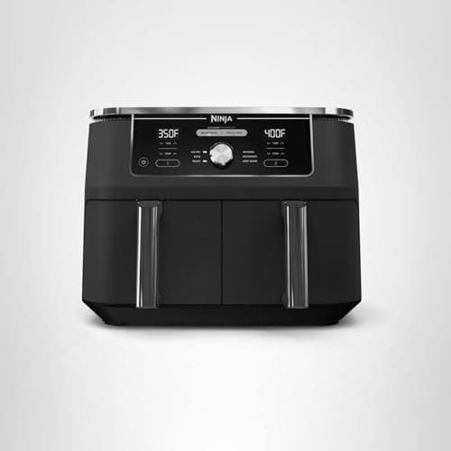 Ninja DZ401 Foodi 10 Quart 6-in-1 DualZone XL 2-Basket Air Fryer with 2 Independent Frying Baskets, Match Cook & Smart Finish to Roast, Broil, Dehydrate for Quick, Easy Family-Sized Meals, Grey 15