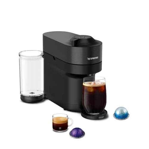 Nespresso Vertuo Pop+ Coffee and Espresso Machine by De'Longhi, Liquorice Black