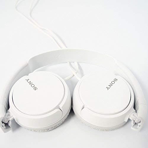 Sony Over On Ear Best Stereo Extra Bass Portable Headphones Headset for Apple iPhone iPod/Samsung Galaxy / mp3 Player / 3.5mm Jack Plug Cell Phone (White) 5