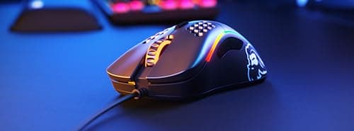 Glorious Model D Wired Gaming Mouse - 68g Superlight Honeycomb Design, RGB, Ergonomic, Pixart 3360 Sensor, Omron Switches, PTFE Feet, 6 Buttons - Matte Black 7