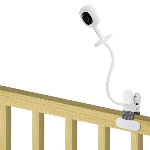 SZAOYU Baby Monitor Mount Compatible with Nanit Pro Smart & Flex Stand, 15.7 inches Flexible Arm, White, Adjustable, Minimalist Style