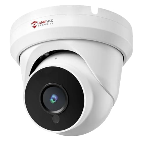 Anpviz 4MP PoE IP Turret Camera with Microphone/Audio, IP Security Camera Outdoor Indoor, Night Vision 50ft, Waterproof IP66, 110° Wide Angle 2.8mm Lens, 24/7 Recording, NDAA Compliant (U Series)