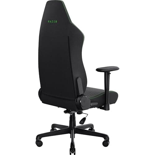 Razer Iskur V2 X Ergonomic Gaming Chair: Built-in Lumbar Support - Widened Seat Base - High Density Foam Cushions - Adjustable 152 Degree Recline - 2D Armrests - Plush Fabric Finish - Black 10