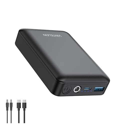 Rechargeable DC 12V Battery Pack PD45W USB-C Power Bank 15000mAh for LED Lights/Strips, Spectra Breast Pump, Telescope Mount, CCTV Camera, Milwaukee M12 Heated Jackets/Vests, iPhone, MacBook, Switch