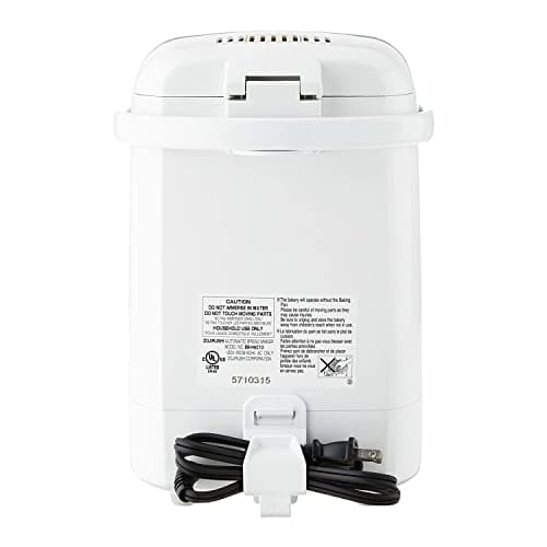Zojirushi BB-HAC10 Home Bakery 1-Pound-Loaf Programmable Mini Breadmaker, White 5