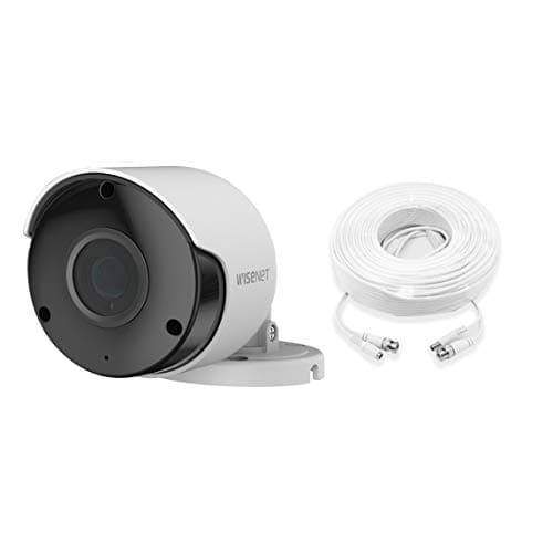Wisenet SDC-79446BF 1080p Full HD CCTV Surveillance Weatherproof Bullet Security Camera 82ft IR Distance Plastic Housing 3.6mm Lens 103° Wide Angle