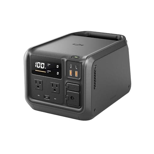 DJI Power 500 Portable Power Station, 512Wh LFP (LiFePO4) Battery, 70-Minute Fast Charging, 1000W Max Output Solar Generator for Home Backup, Camping & RVs, Off-grid Power Outage