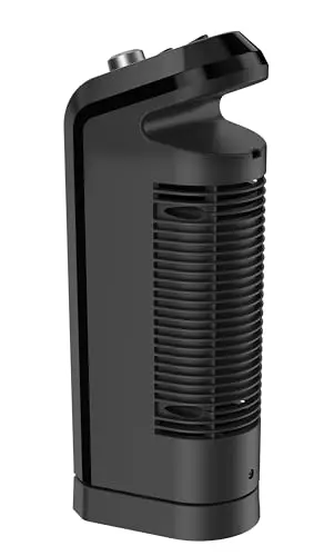 Lasko Oscillating Ceramic Tower Space Heater for Home with Overheat Protection, Adjustable Thermostat, and 2 Speeds, 15.7 Inches, Black, 1500W, CT16450 10