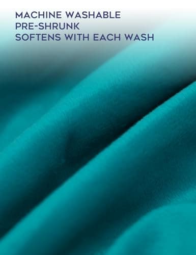 YnM Fuzzy Duvet Cover for Weighted Blankets (Bright Aqua, 60''x80'') 5