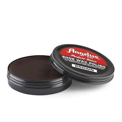 Angelus Perfect Stain Shoe Wax Polish For Leather Shoes & Boots, 3oz, Brown 2