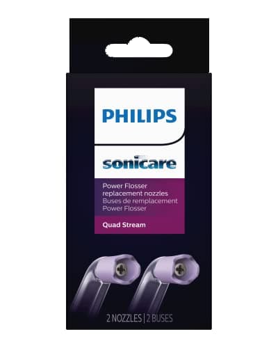 Philips Sonicare Power Flosser Quad Stream Tips (F3), 2pk, White HX3062/00