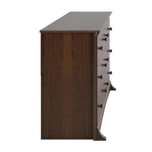 Prepac Sonoma 6-Drawer Double Dresser for Bedroom, Wide Chest of Drawers, Traditional Bedroom Furniture, 59" wide x 17.5" deep x 29" tall, Espresso 12