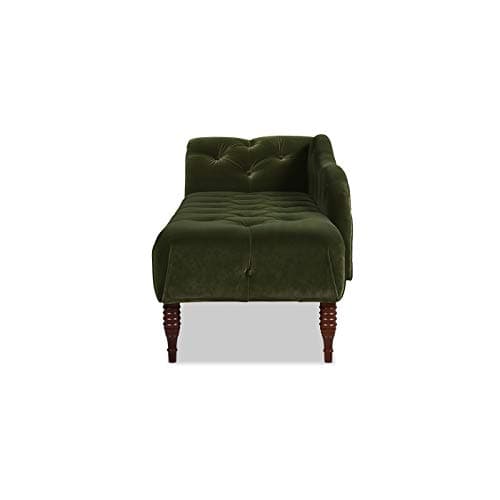 Jennifer Taylor Samuel Tufted Chaise Lounge (Olive Green Performance Velvet) 10