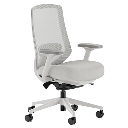 Branch Ergonomic Chair Pro - Mesh Office Chair with 14 Points of Adjustment - Height, Depth & Tilt Adjustable - 5D Armrests - Forward Tilt, Smooth Recline, and Lumbar Support - Mineral