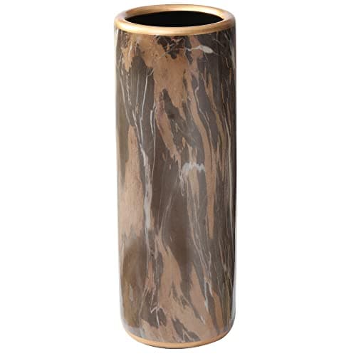 HOZUSO Marble Pattern Umbrella Stand Umbrella Contemporary Bucket Umbrella Rack Barrel Floor Vase Modern Style for Storing Canes Walking Sticks for Entryway Porch Indoor 24‘’High