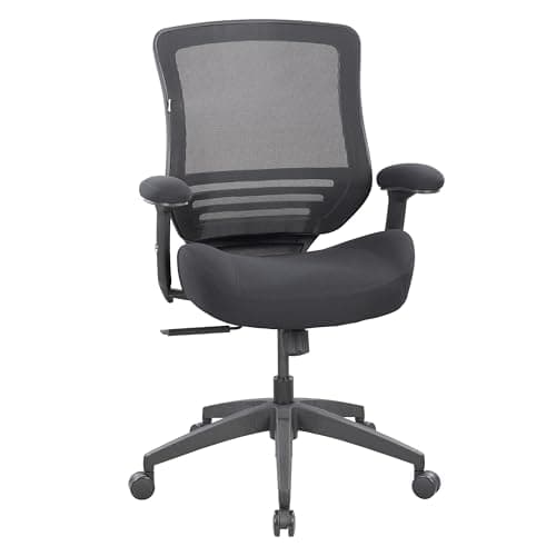 BOLISS Office Chair Mesh Ergonomic Super Soft Wide Cushion Computer Desk Chair Height Adjustable Arms(Black)
