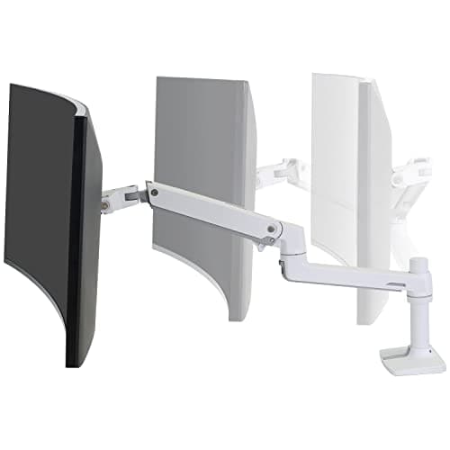 Ergotron – LX Monitor Arm, Single Monitor Desk Mount – fits Flat Curved Ultrawide Computer Monitors up to 34 Inches, 7 to 25 lbs, VESA 75x75mm or 100x100mm – White 7