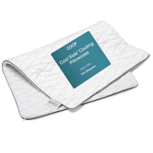 Coop Home Goods Cool Side Pillowcase, Queen Size Cooling Pillow Case for Hot Sleepers, Two-Sided Pillow Covers, Cozy Side & Cool Side, Ultra Soft Lulltra Cool Technology